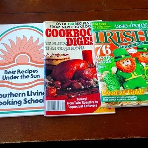 3 mini cookbooks vintage taste of home Irish southern holiday recipes